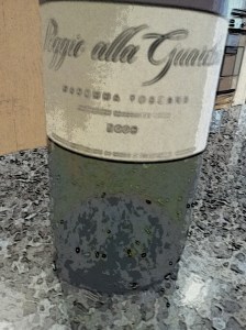 Italian Red wine bottle