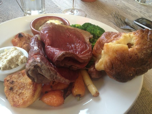 Roast beef at The Rose